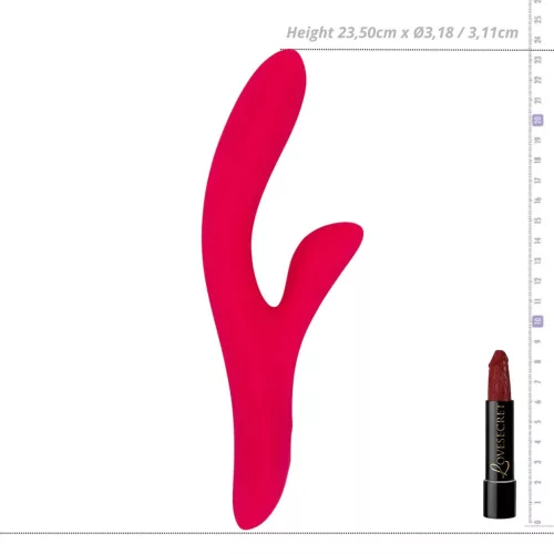 Kinky Pleasure Vibrátor Dual motor, 10 fokozat, vízálló 23,5 cm rózsaszín