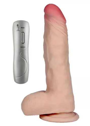 LovecloneX Vibrátor Ultrarealisztikus, 7 vibrációs mód 19 cm bézs