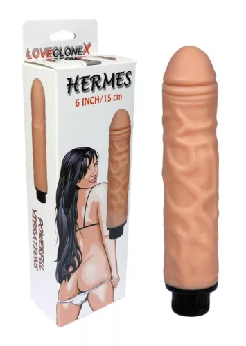 LovecloneX Vibrátor Erős rezgés, szabályozható sebesség 15 cm bőrhatású