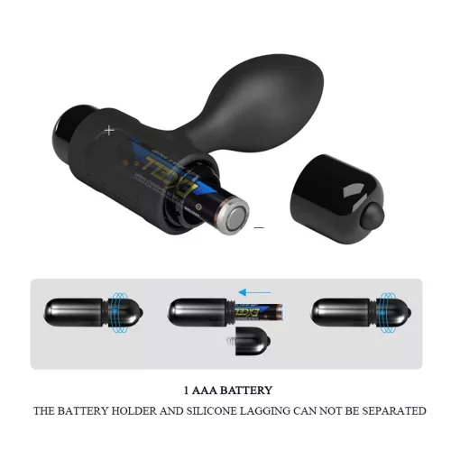 VIBRA vibráló anál Plug - prémium élvezet 6,5 x 2,7 cm