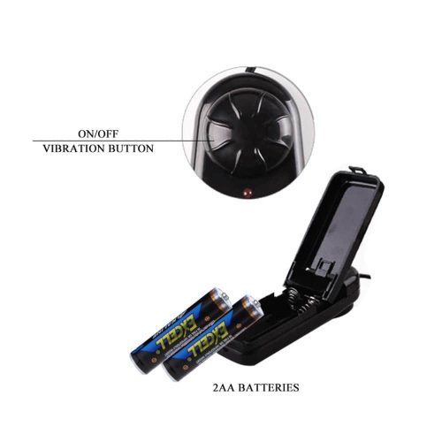 Hollow vibráló strapon dildó – 17 x 4,5 cm