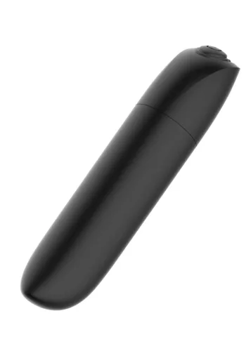 Stymulator Vibrátor Erős rezgés, USB töltés, 20 mód Fekete, fényes