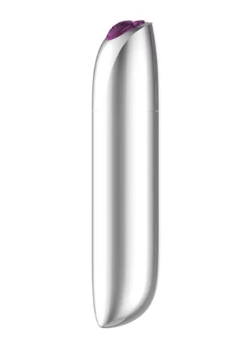 Stymulator Vibrátor USB töltés 20 mód vízálló ezüst