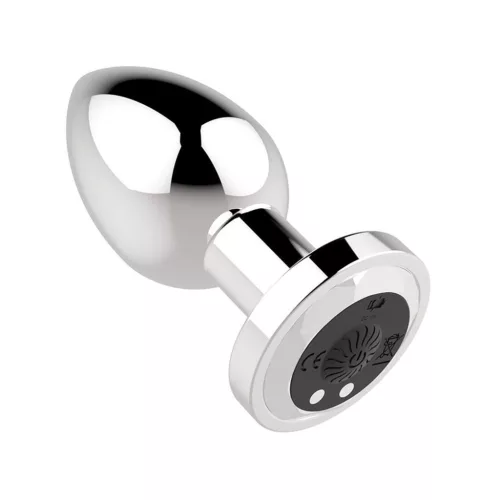 Stymulator USB újratölthető anál dildó ezüst 10 funkció
