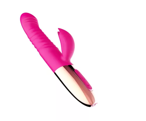 Vibrátor Lökő, 10 rezgés, fűthető, vízálló, USB töltésű fekete