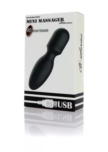 Mini masszírozó Rezgő 10 mód USB töltés vízálló szilikon