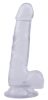 Prémium átlátszó, zselés dildó - 14 x 3,6 cm
