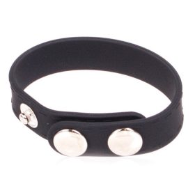 Prémium szilikon péniszgyűrű 3 patenttal, 15 mm