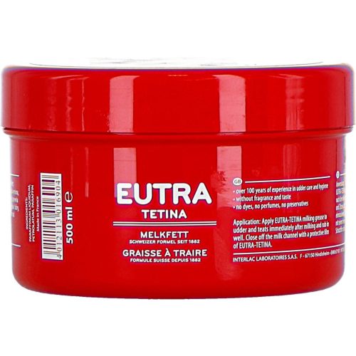 Eutra Tetina – prémium tejgondozó zsíros kenőcs 500 mL