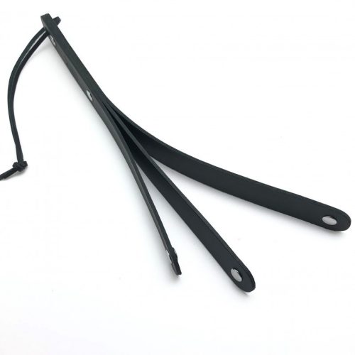 Prémium bőr lapát – 3 pántos, érzéki játékokhoz 39,5 cm