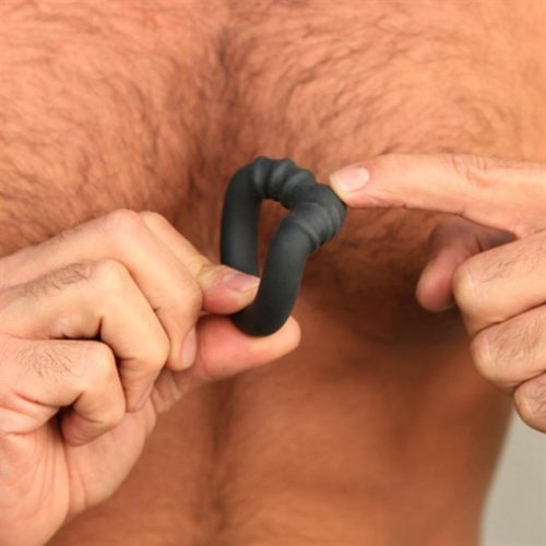 Holeshot – prémium szilikon péniszgyűrű fekete színben