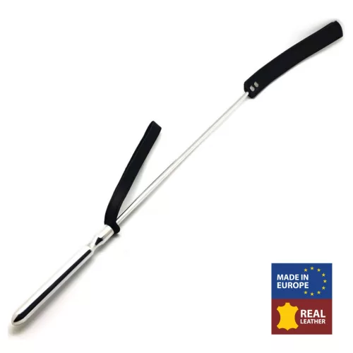 Whip - Prémium fém-bőr korbács 70,5 cm hosszú