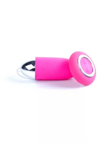 Boss Vibrációs tojás Távirányítós 36 program 9 cm rózsaszín