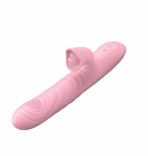 Wibrator Angelia Lökő, forgó, 20 mód, USB-töltés hús színű
