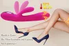 Vibrator duplarezgő, felfűthető, 10 mód, USB-töltés, vízálló, orvosi szilikon