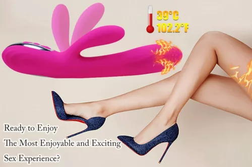 Vibrator duplarezgő, felfűthető, 10 mód, USB-töltés, vízálló, orvosi szilikon