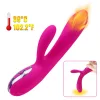 Vibrator duplarezgő, felfűthető, 10 mód, USB-töltés, vízálló, orvosi szilikon