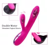Vibrator duplarezgő, felfűthető, 10 mód, USB-töltés, vízálló, orvosi szilikon