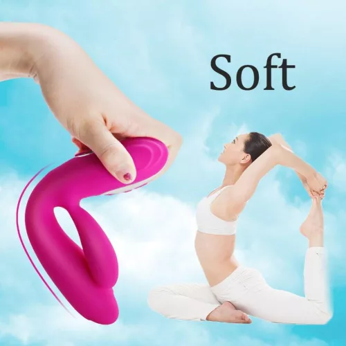 Vibrator duplarezgő, felfűthető, 10 mód, USB-töltés, vízálló, orvosi szilikon