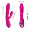 Vibrator duplarezgő, felfűthető, 10 mód, USB-töltés, vízálló, orvosi szilikon
