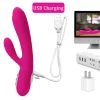 Vibrator duplarezgő, felfűthető, 10 mód, USB-töltés, vízálló, orvosi szilikon