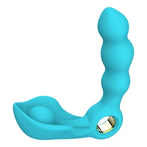 Angelo Prosztata stimulátor Kettős motor 36 rezgésfokozat Kék USB töltés vízálló