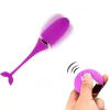 Vibratong Vibrációs tojás 10 mód, vízálló lila USB töltés
