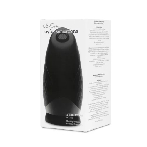 Midnight Pulse Maszturbátor 6 mód vibráció, melegíthető 18 cm fekete