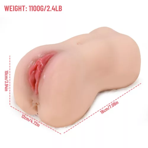 Virgin Style Maszturbátor Rezgő, 10 fokozatú szívó, USB töltés 18 cm fekete