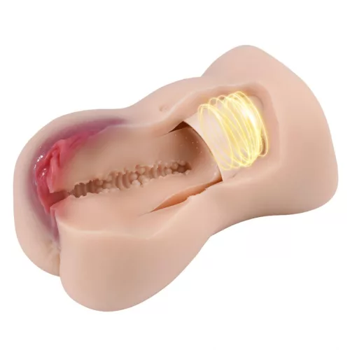 Virgin Style Maszturbátor Rezgő, 10 fokozatú szívó, USB töltés 18 cm fekete