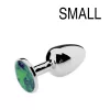 Bijou Plug Green – elegáns zöld anális dugó 6 x 2.7 cm