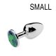 Bijou Plug Green – elegáns zöld anális dugó 6 x 2.7 cm