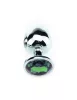 Bijou Plug Green – elegáns zöld anális dugó 6 x 2.7 cm