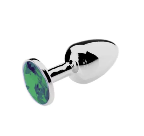 Bijou Plug Green – elegáns zöld anális dugó 6 x 2.7 cm