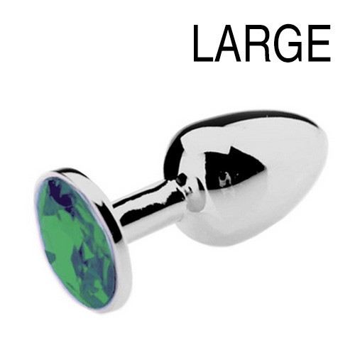 Bijou Plug Green – elegáns zöld anális kényeztető 8 x 4 cm