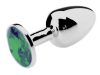 Bijou Plug Green – elegáns zöld anális kényeztető 8 x 4 cm