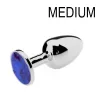 Bijou Plug Blue – prémium anális kényeztető 7 cm