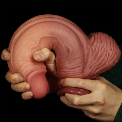 Realistic Dildo Ttbm Nature – élethű vibráló dildó 18 cm