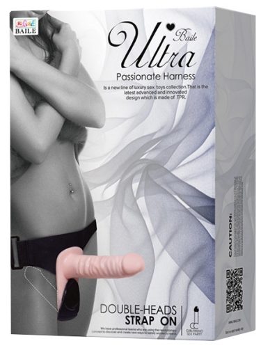 Vibrant Passionate – duplás dildós öv, 16 x 3,5 cm