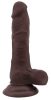 Realistic Dildo Flatterer – élethű dildó 14 cm barna
