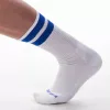 Edzőzokni fehér-kék prémium minőségben