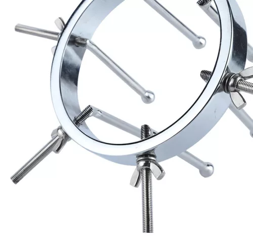 Prémium fém anális retractor – 9,5 cm hosszú élvezet