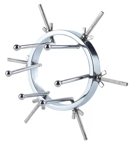 Prémium fém anális retractor – 9,5 cm hosszú élvezet
