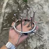 Prémium fém anális retractor – 9,5 cm hosszú élvezet