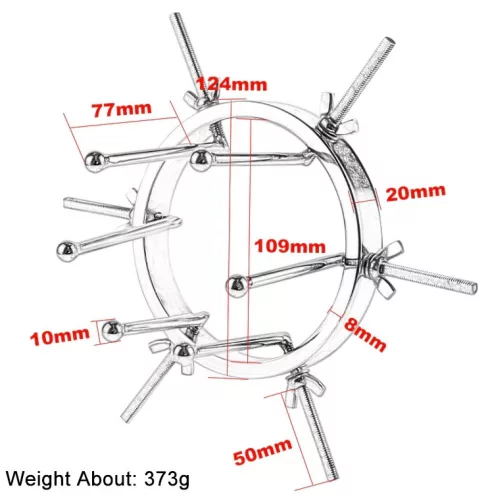 Prémium fém anális retractor – 9,5 cm hosszú élvezet