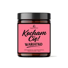 Szójagyertya Kocham Cię Wariatko