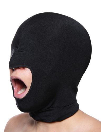 Fekete spandex maszk - érzéki játékokhoz