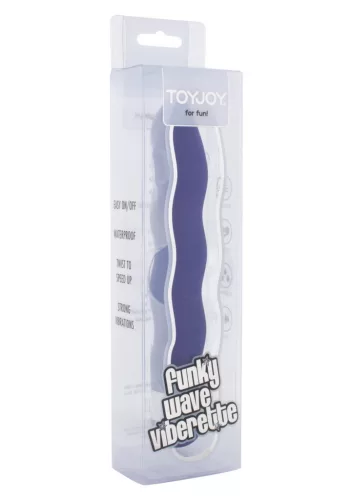 Funky Wave Vibrátor Erős Twist Cap Vízálló Lila