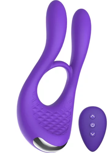Toyjoy Péniszgyűrű Rezgő, Csiklóstimuláló Lila