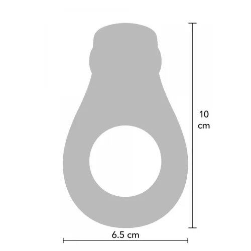 Toyjoy Péniszgyűrű Erős rezgés, 10 mód, vízálló 3,5–4,5 cm fekete